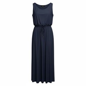 Soho Apparel Dark Blue Sleeveless Maxi Dress Size L
